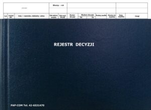 Rejestr decyzji dla ośrodków pomocy społecznej
