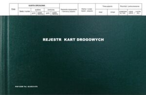 Rejestr kart drogowych A4