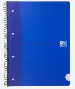 Kołonotatnik na spirali-granat A4 w kratkę