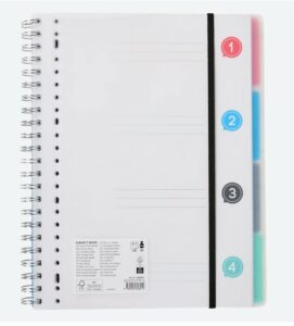 Kołonotatnik A4 z przekładkami