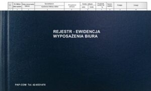 Rejestr ewid.-wyposażenia A4