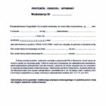 Protokół odbioru-wymiany wodomierza A4